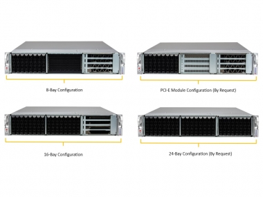 Platforma Ampere 2u, dual GPU,u.2 4 bays, SFP+ (CSO)